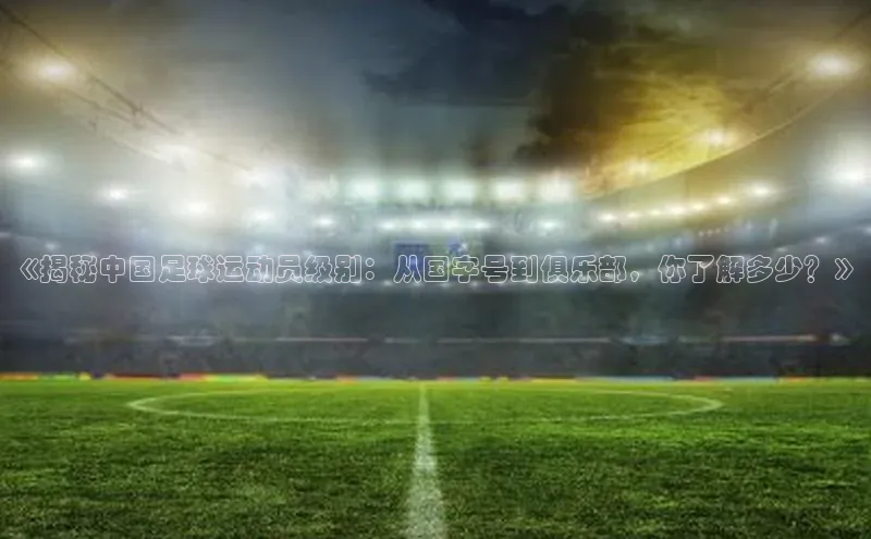 恒行6注册登录百度手机助手《揭秘中国足球运动员级别：从国字号到俱乐部，你了解多少？》